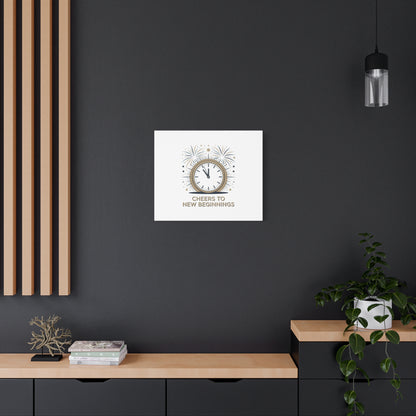 Cheers to New Beginnings Canvas | 2026 goals, new year motivation - Cool Dog Teez LLC
