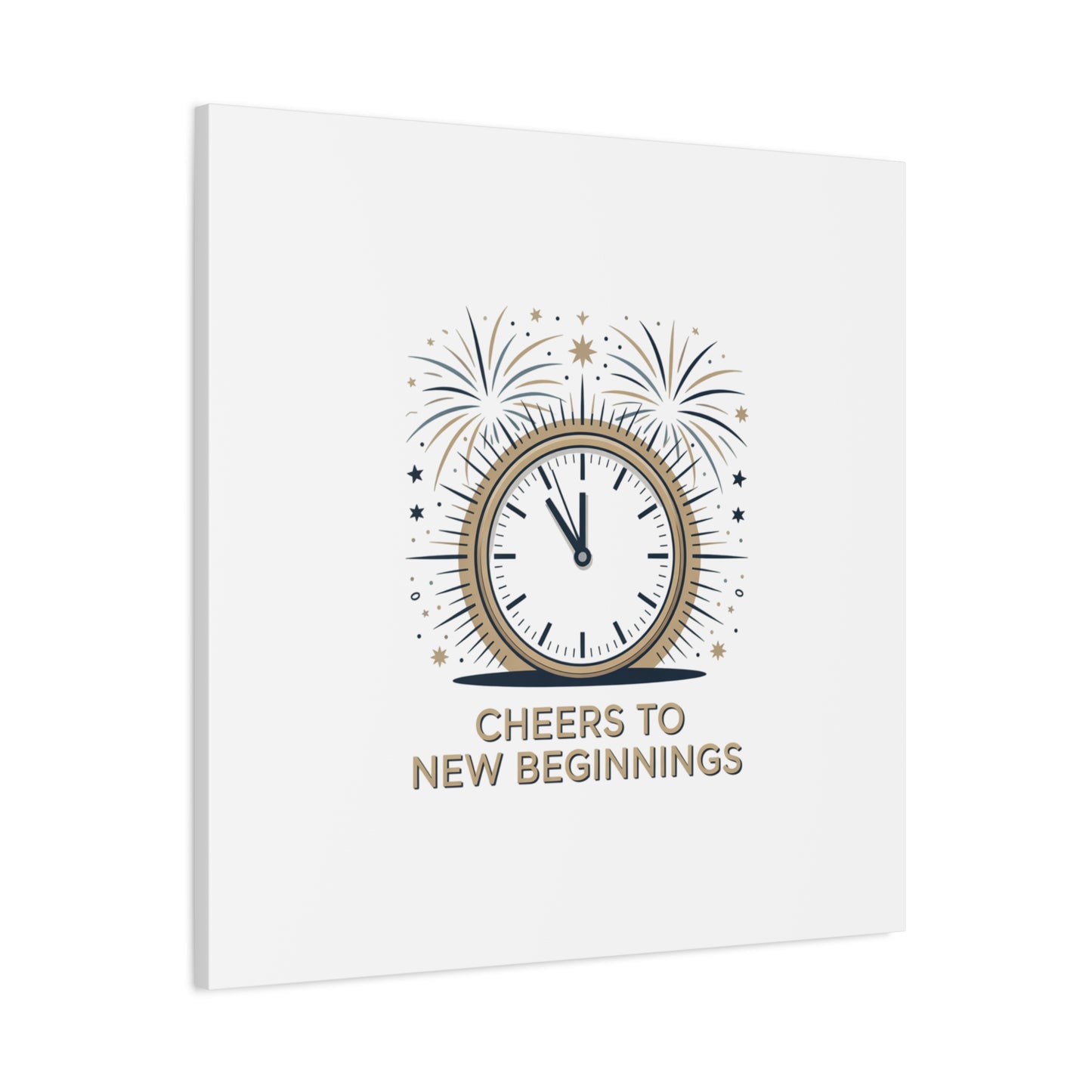 Cheers to New Beginnings Canvas | 2026 goals, new year motivation - Cool Dog Teez LLC