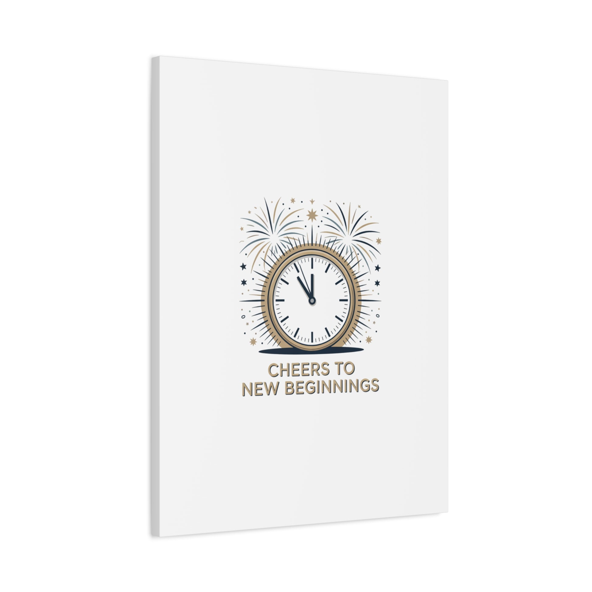 Cheers to New Beginnings Canvas | 2026 goals, new year motivation - Cool Dog Teez LLC