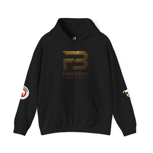 FercoBox – “Engineered for Greatness” Heavy Blend™ Hoodie - Cool Dog Teez LLC