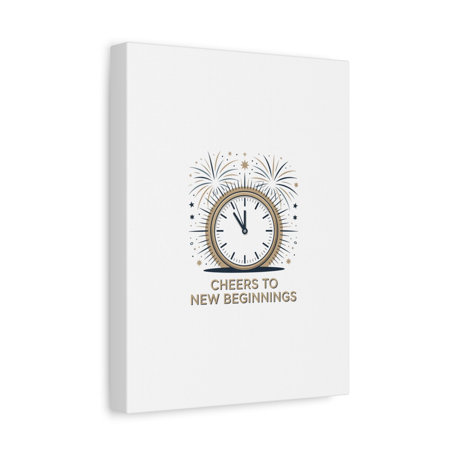 Cheers to New Beginnings Canvas | 2026 goals, new year motivation - Cool Dog Teez LLC