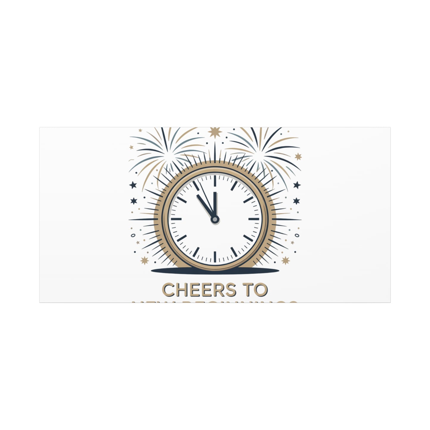 Cheers to New Beginnings Canvas | 2026 goals, new year motivation - Cool Dog Teez LLC