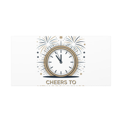 Cheers to New Beginnings Canvas | 2026 goals, new year motivation - Cool Dog Teez LLC