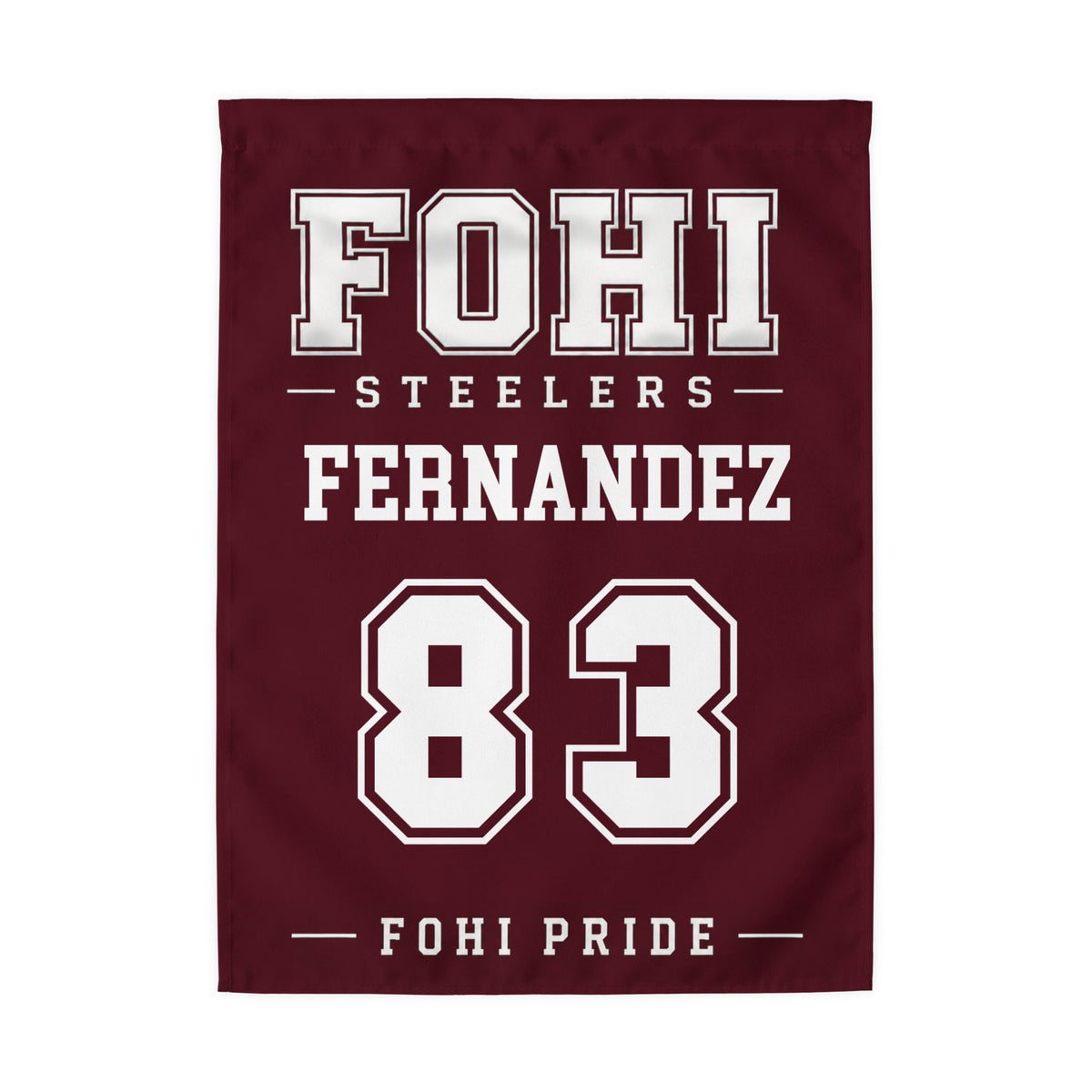 🏈 FOHI Steelers Personalized Player Flag - Cool Dog Teez LLC