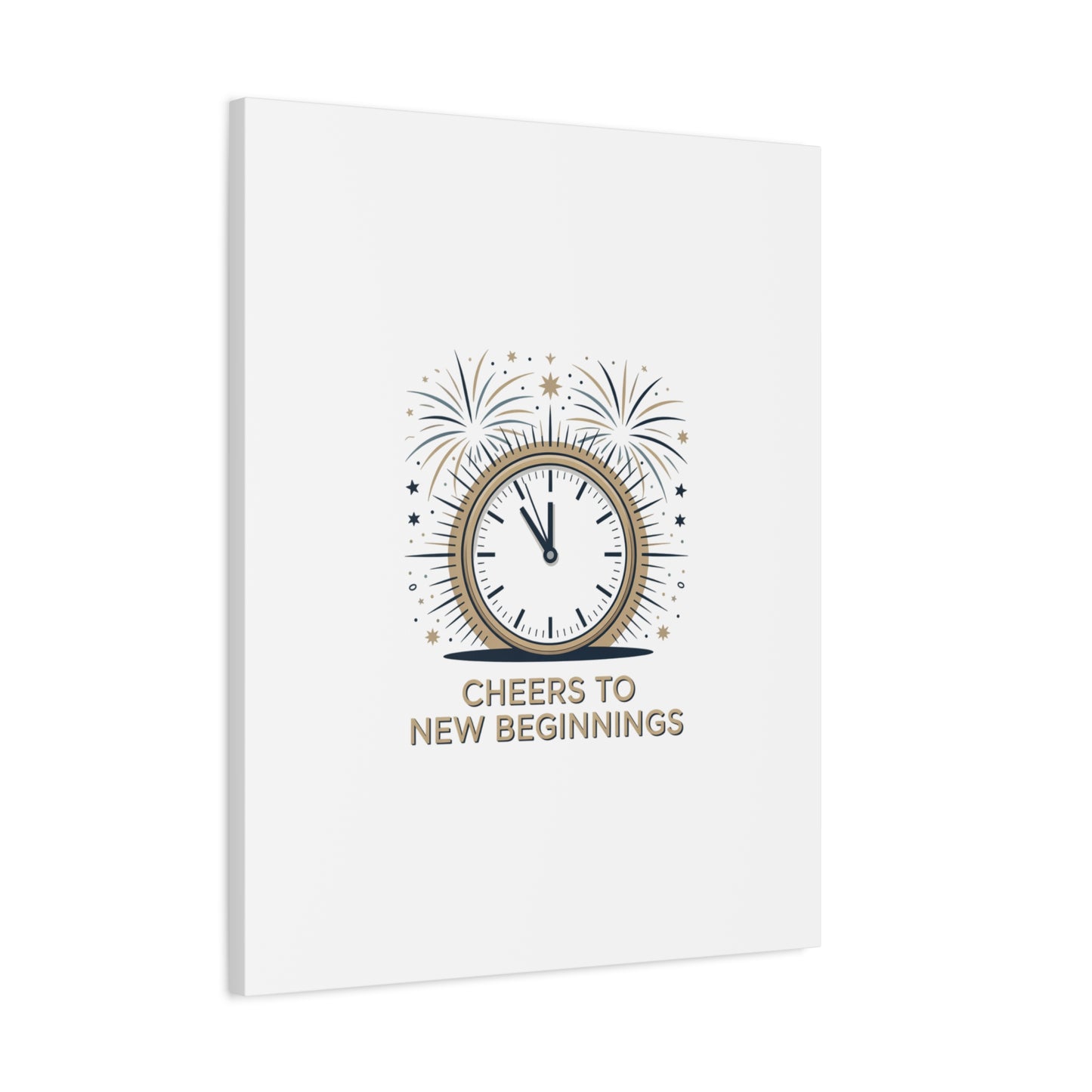 Cheers to New Beginnings Canvas | 2026 goals, new year motivation - Cool Dog Teez LLC