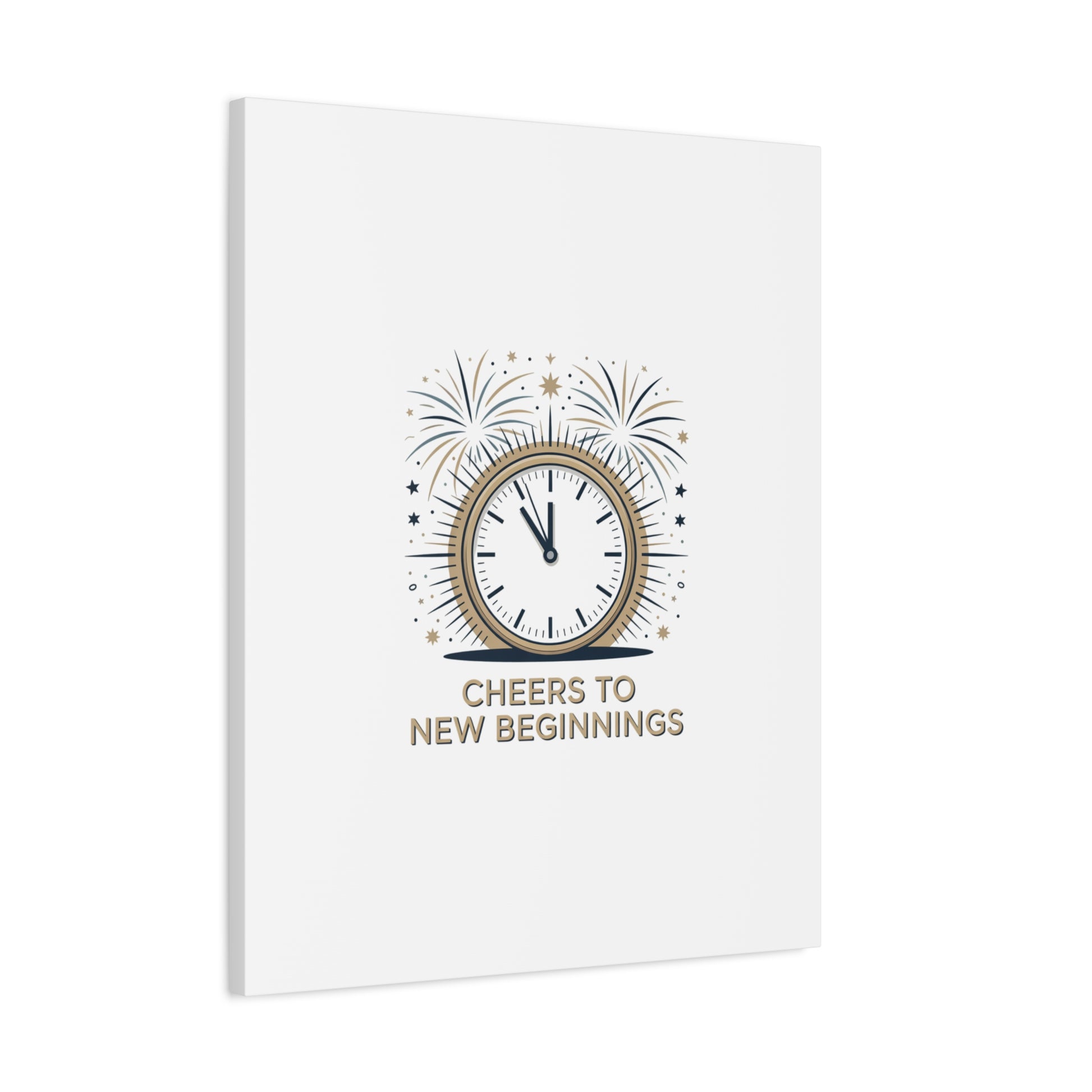 Cheers to New Beginnings Canvas | 2026 goals, new year motivation - Cool Dog Teez LLC