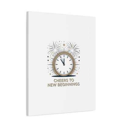 Cheers to New Beginnings Canvas | 2026 goals, new year motivation - Cool Dog Teez LLC