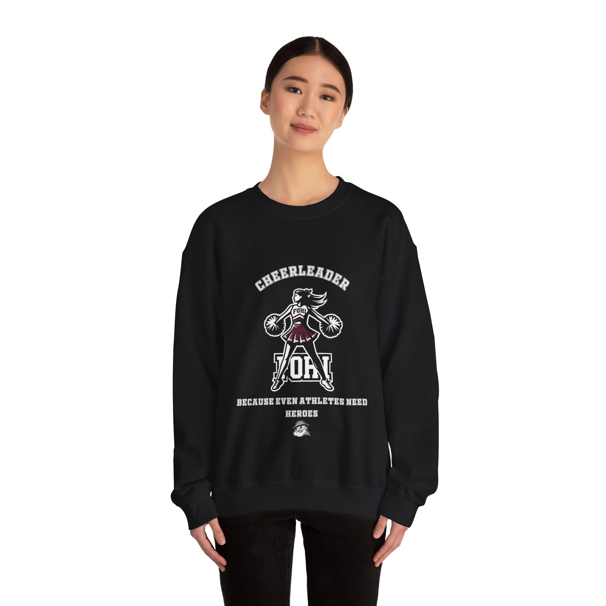 Fohi Cheer Heroes Crewneck Sweatshirt - Cool Dog Teez LLC