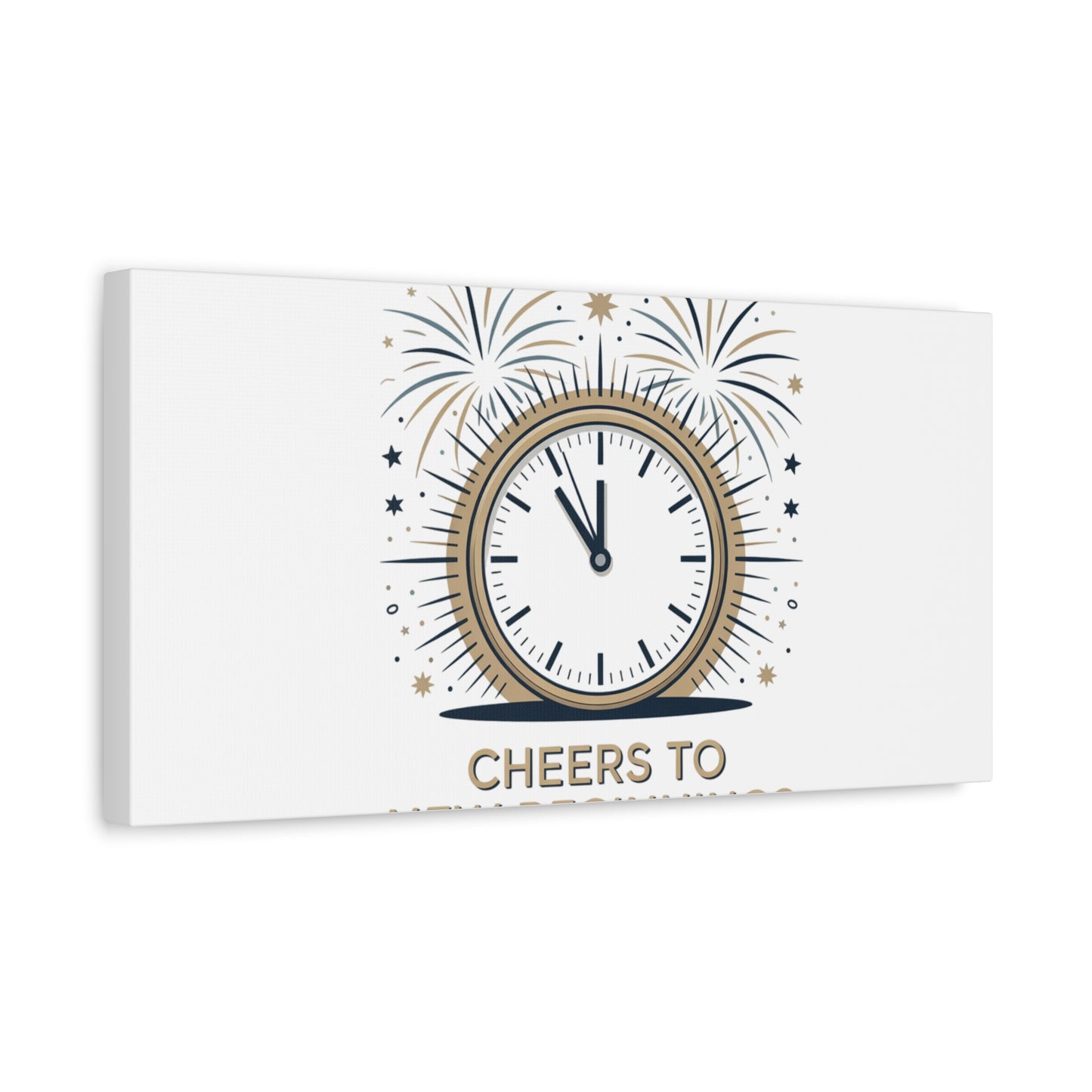 Cheers to New Beginnings Canvas | 2026 goals, new year motivation - Cool Dog Teez LLC