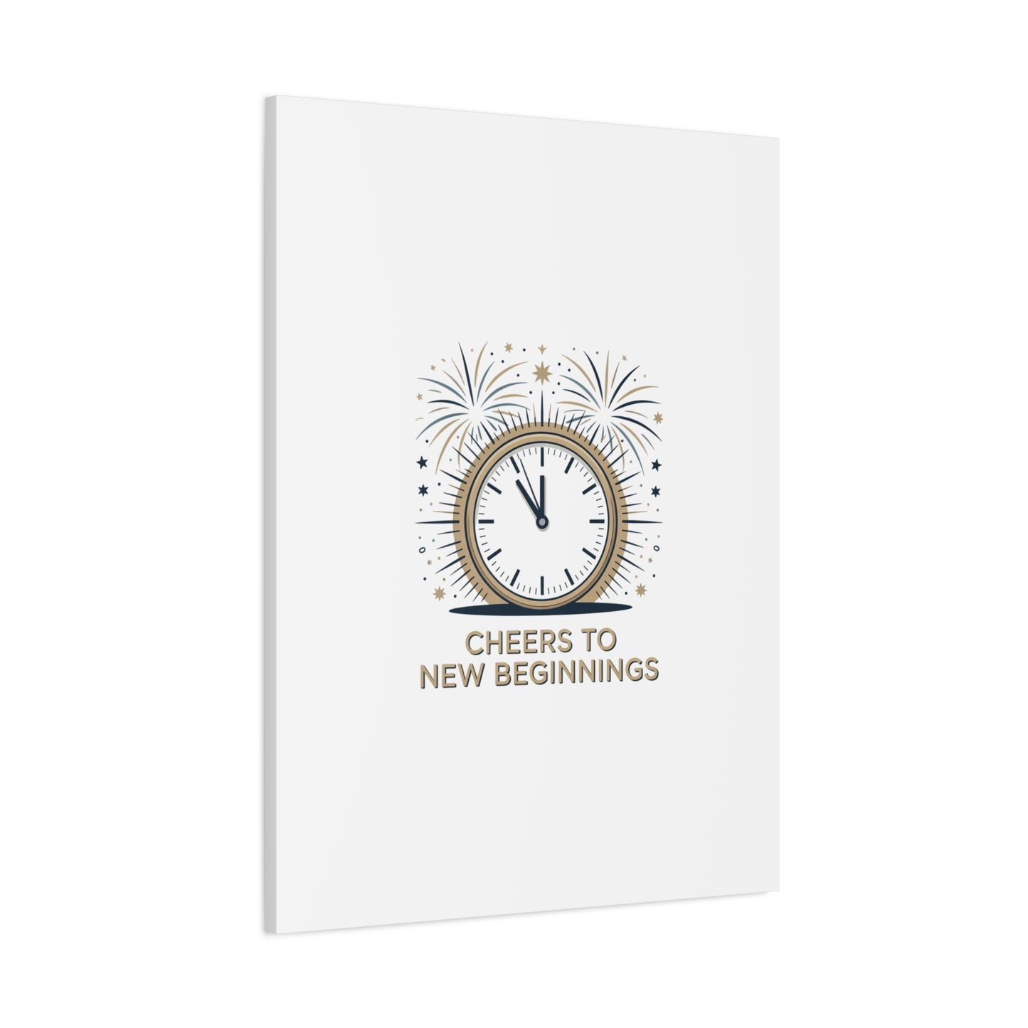 Cheers to New Beginnings Canvas | 2026 goals, new year motivation - Cool Dog Teez LLC