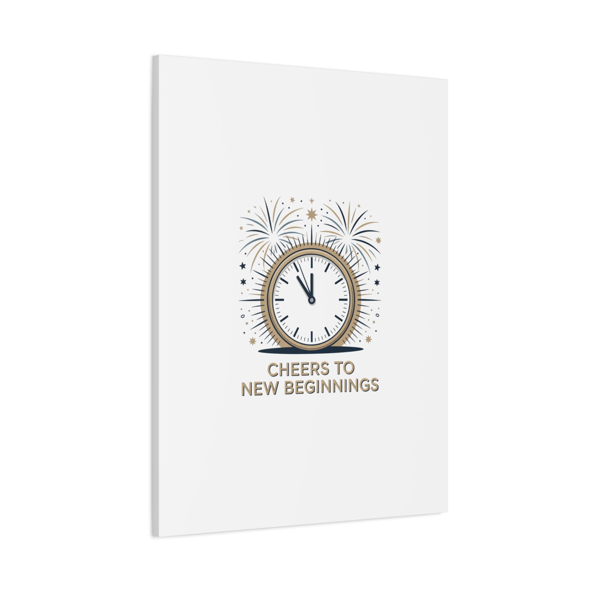 Cheers to New Beginnings Canvas | 2026 goals, new year motivation - Cool Dog Teez LLC