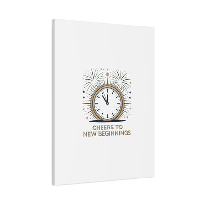 Cheers to New Beginnings Canvas | 2026 goals, new year motivation - Cool Dog Teez LLC