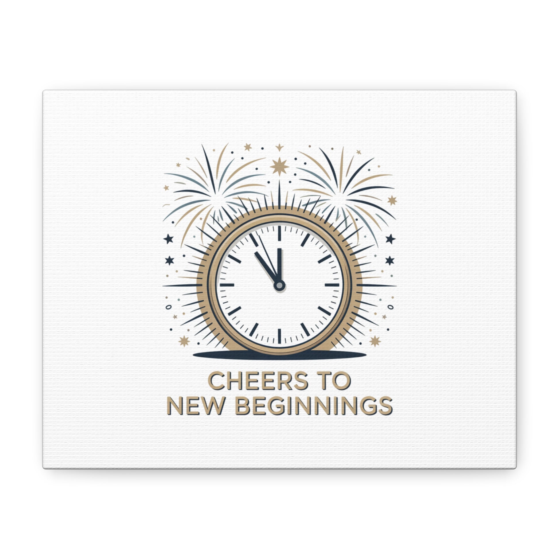 Cheers to New Beginnings Canvas | 2026 goals, new year motivation - Cool Dog Teez LLC
