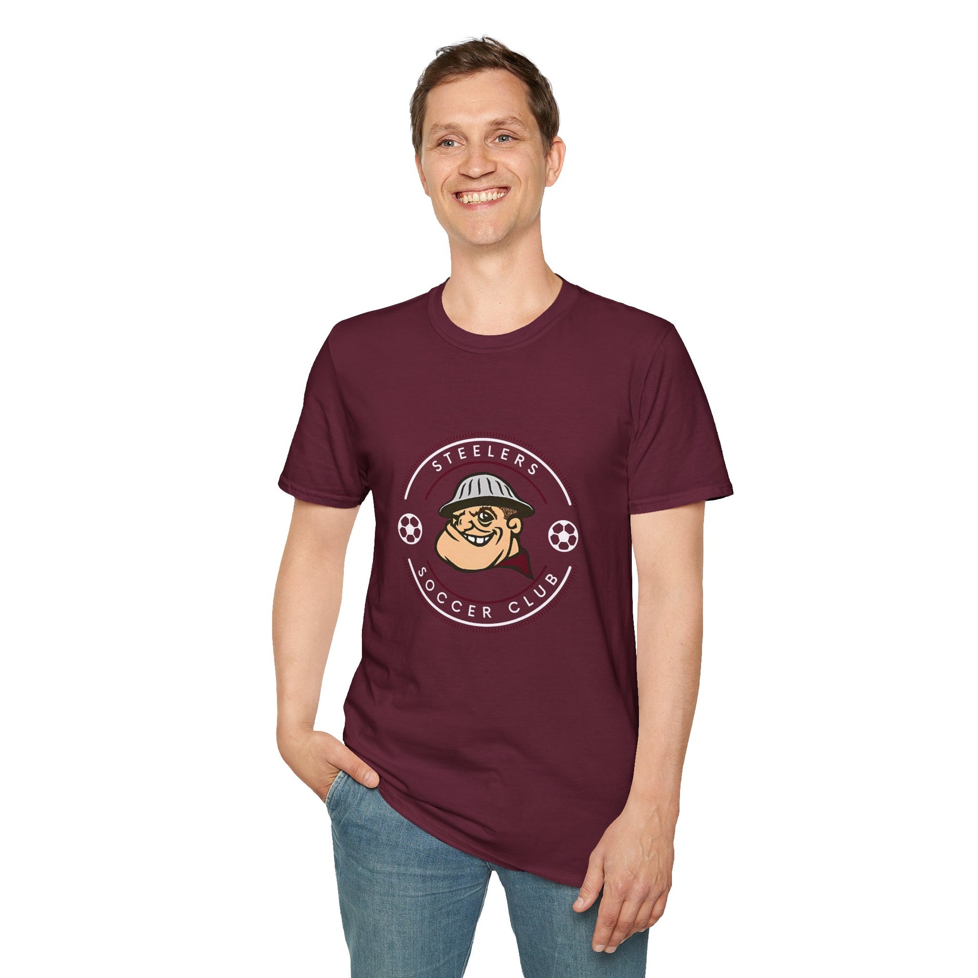 Steelers Soccer Club Vintage Tee – Unisex Softstyle T-Shirt - Cool Dog Teez LLC