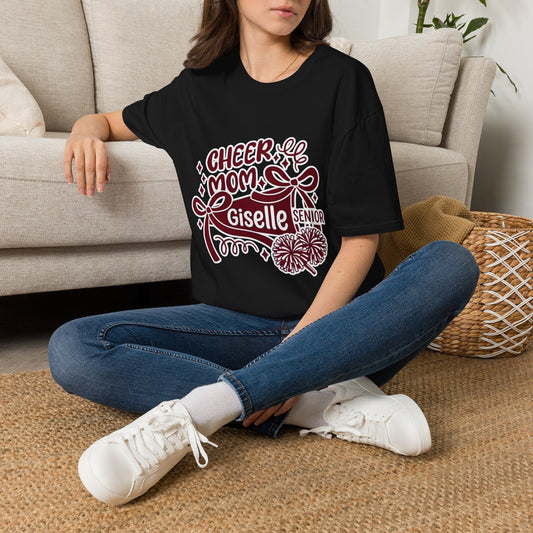 Personalized Cheer Mom T-Shirt – Custom Name