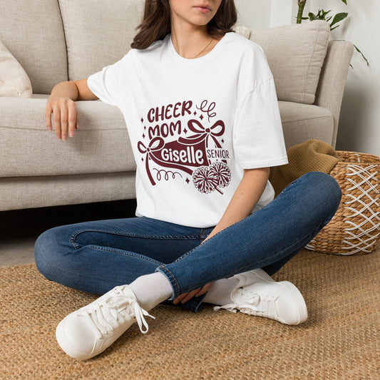 Personalized Cheer Mom T-Shirt – Custom Name