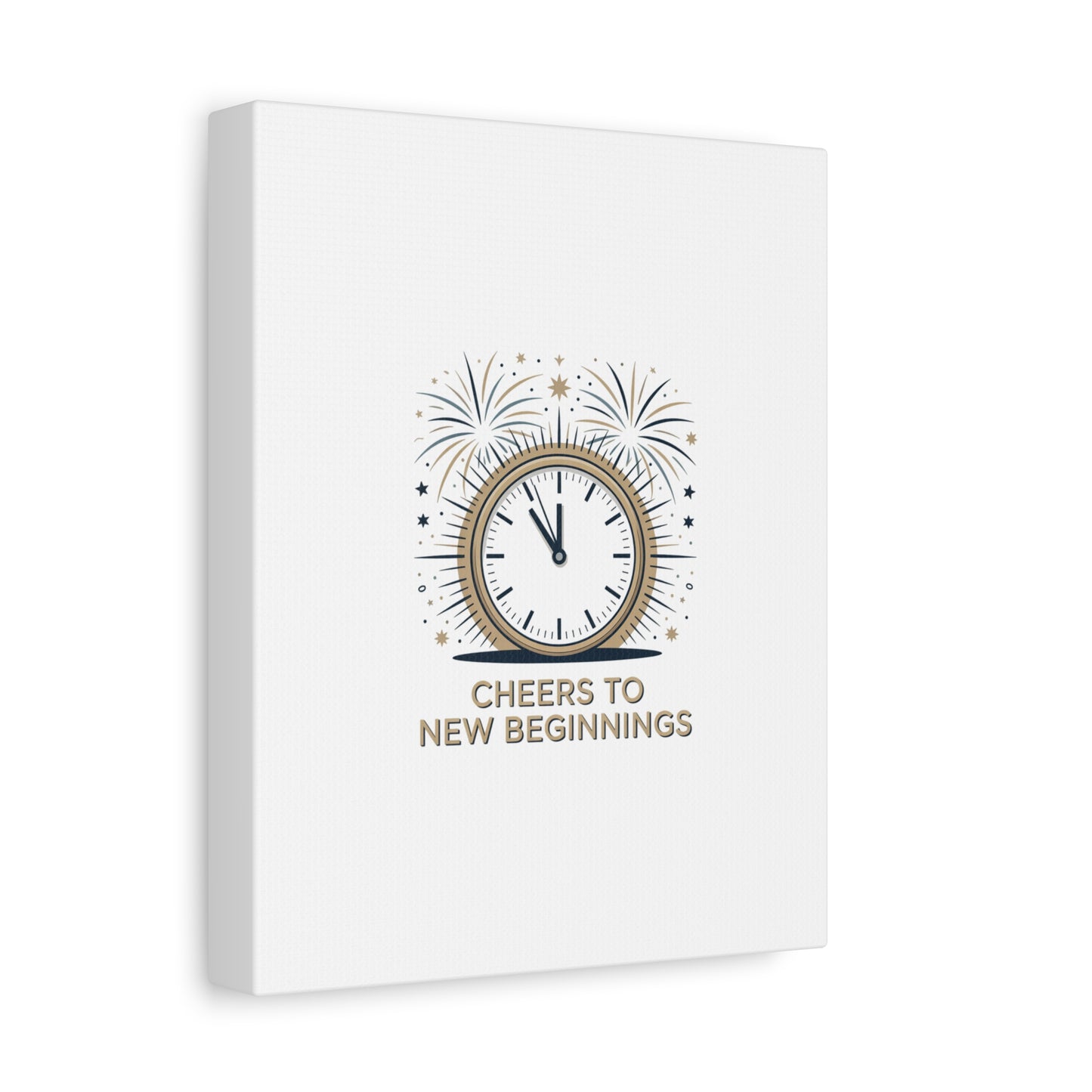 Cheers to New Beginnings Canvas | 2026 goals, new year motivation - Cool Dog Teez LLC