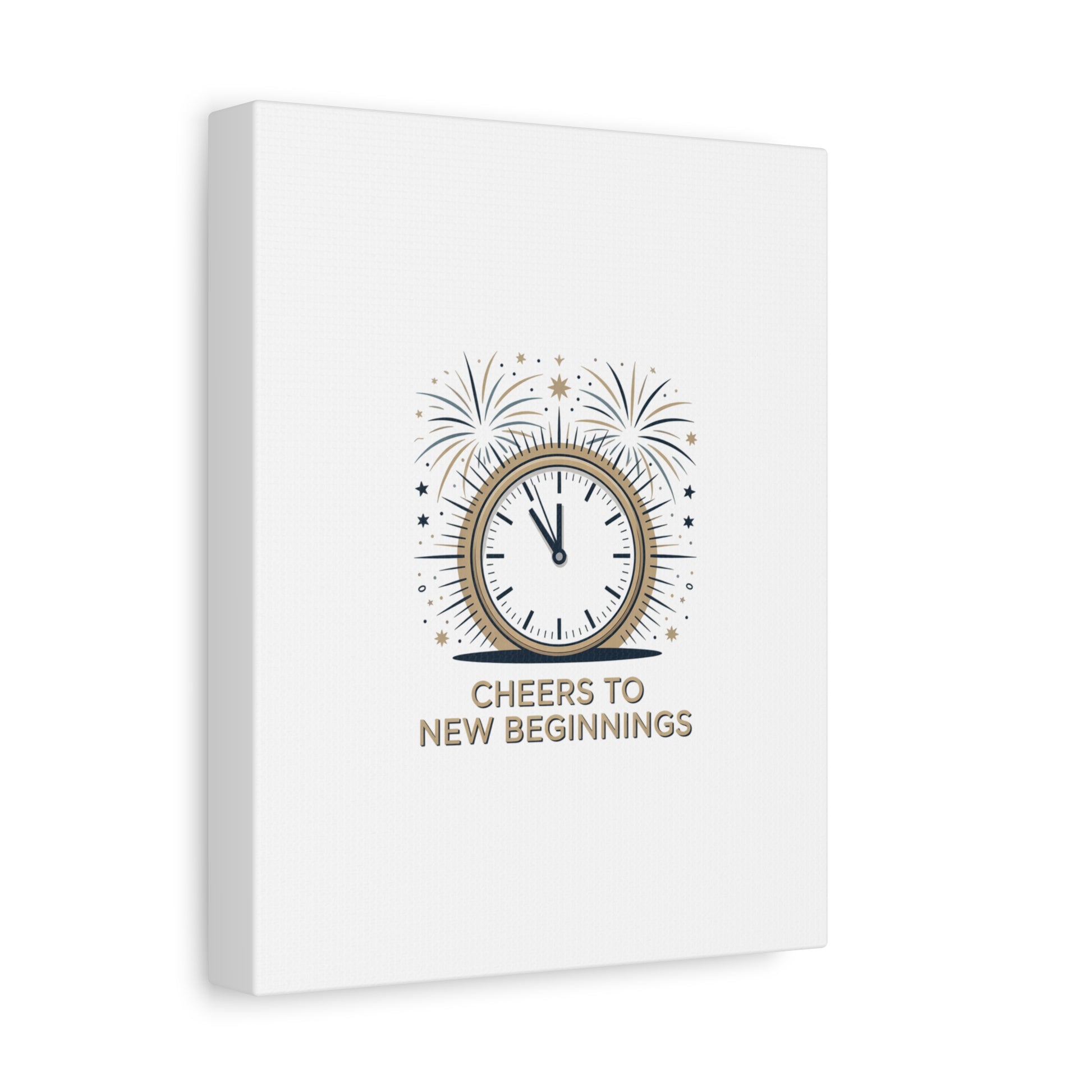 Cheers to New Beginnings Canvas | 2026 goals, new year motivation - Cool Dog Teez LLC