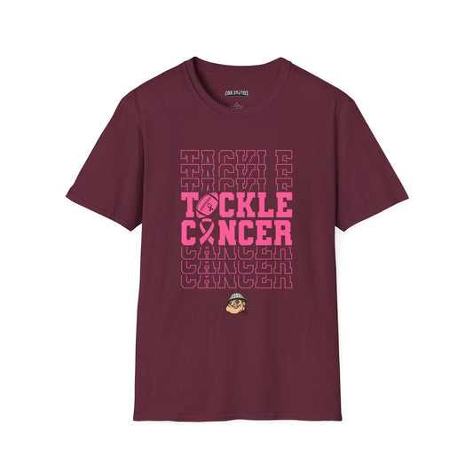 Fohi Tackle Cancer T-Shirt - Pink - Cool Dog Teez LLC
