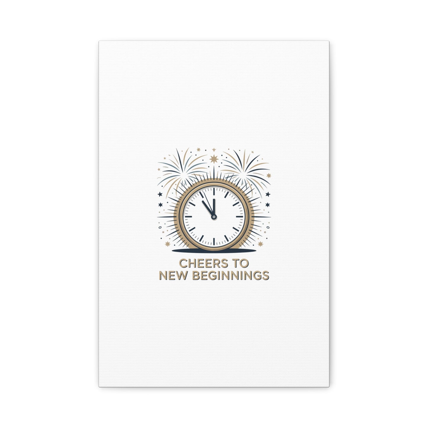 Cheers to New Beginnings Canvas | 2026 goals, new year motivation - Cool Dog Teez LLC