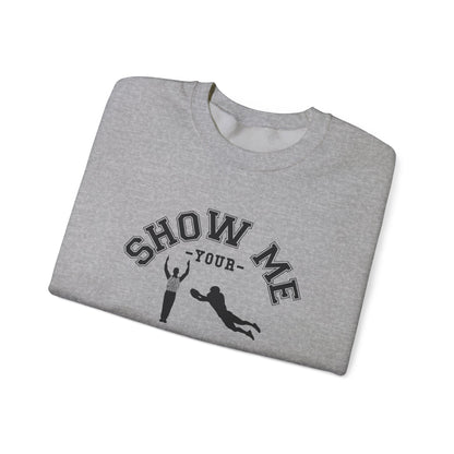 Show Me Your TDs Crewneck Sweatshirt (Black) - Cool Dog Teez LLC
