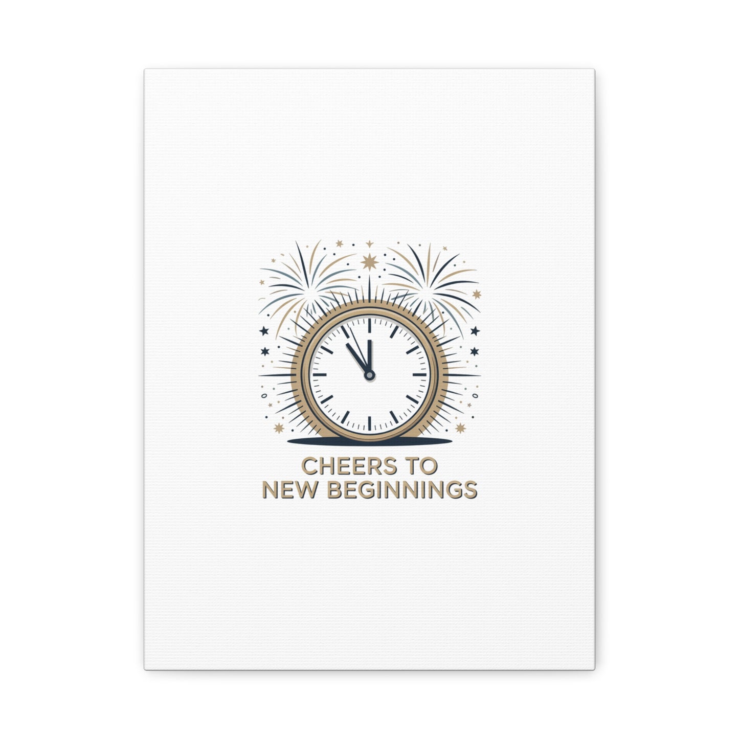 Cheers to New Beginnings Canvas | 2026 goals, new year motivation - Cool Dog Teez LLC