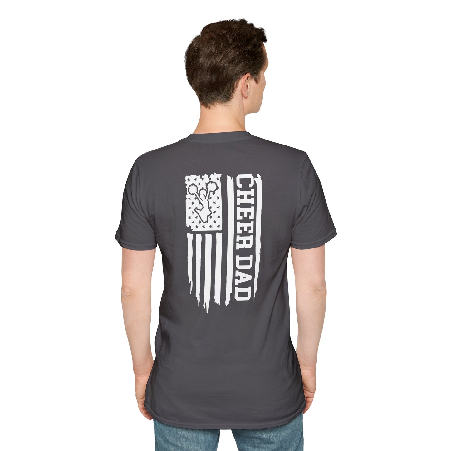 Fohi Cheer Dad Flag 2 T-Shirt - Cool Dog Teez LLC