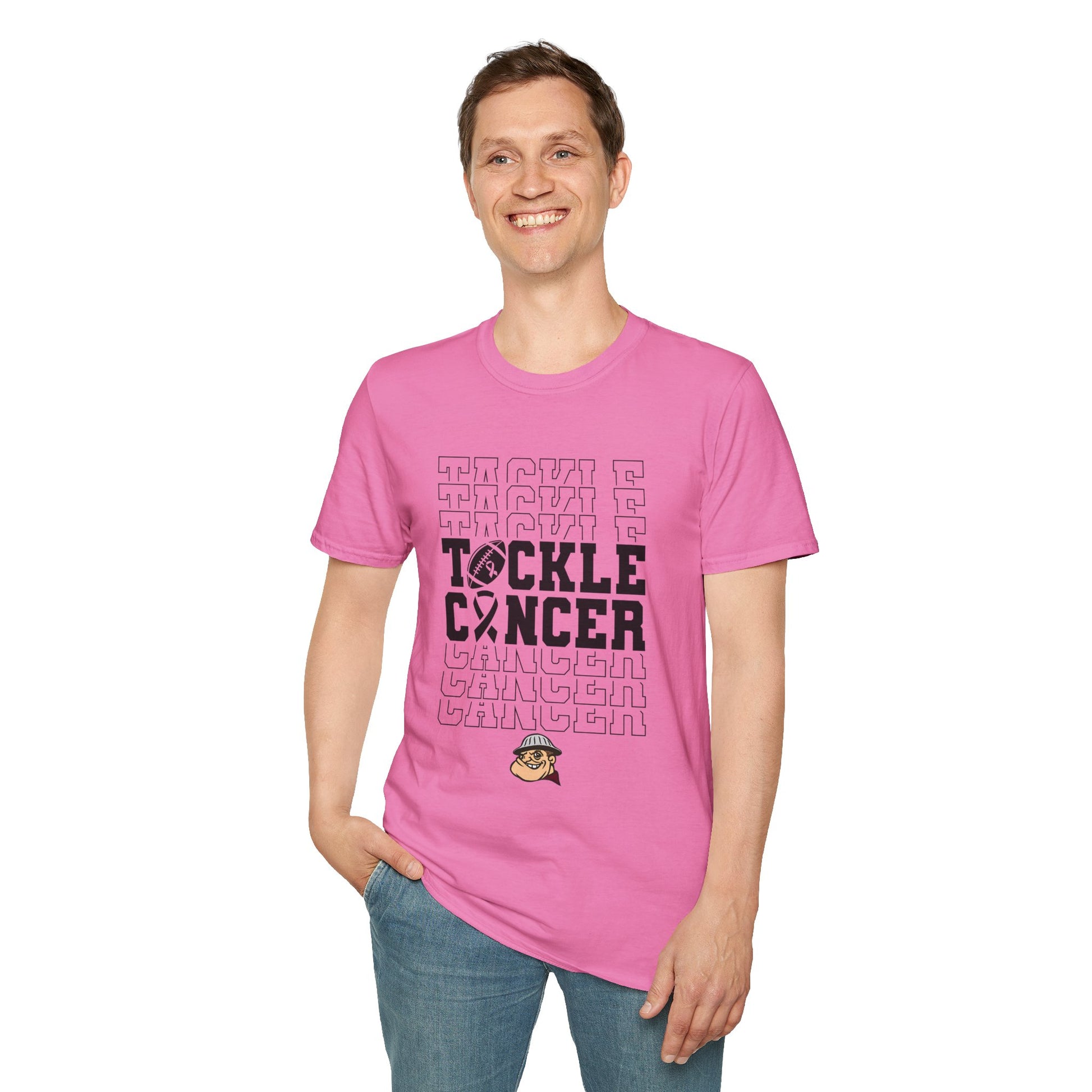 Fohi Tackle Cancer T-Shirt - Black Font - Cool Dog Teez LLC