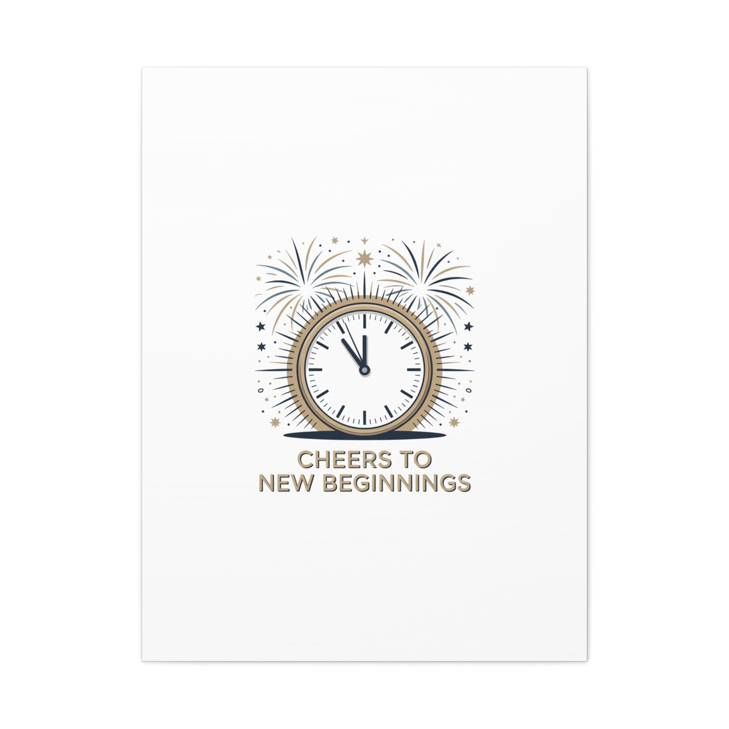 Cheers to New Beginnings Canvas | 2026 goals, new year motivation - Cool Dog Teez LLC