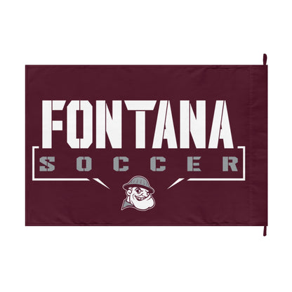 Fontana Steelers Soccer Double-Sided Flag - Cool Dog Teez LLC