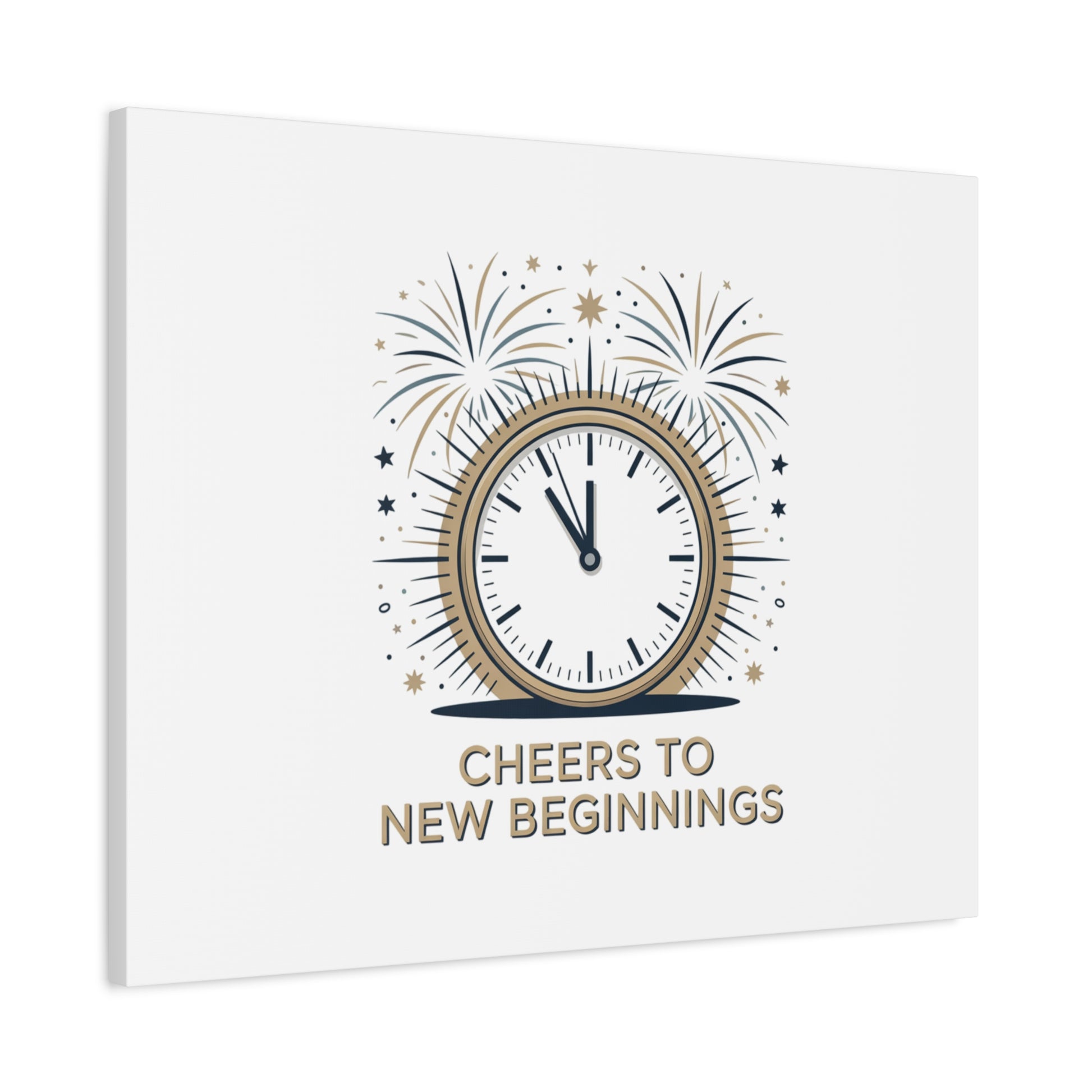 Cheers to New Beginnings Canvas | 2026 goals, new year motivation - Cool Dog Teez LLC