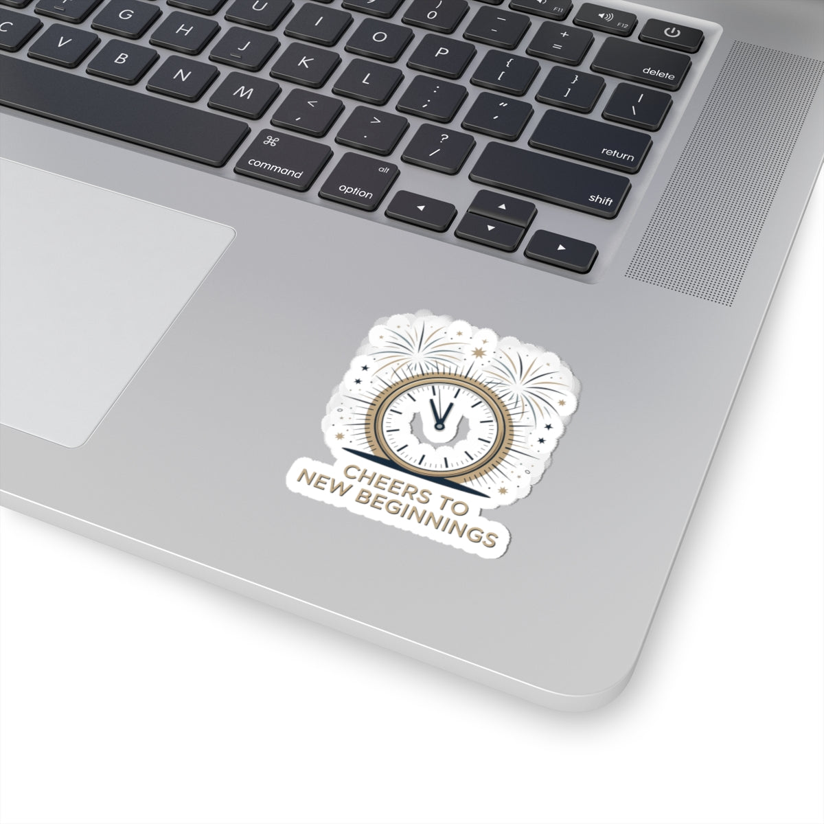 Cheers to New Beginnings Kiss-Cut Stickers | 2026 goals, new year motivation - Cool Dog Teez LLC
