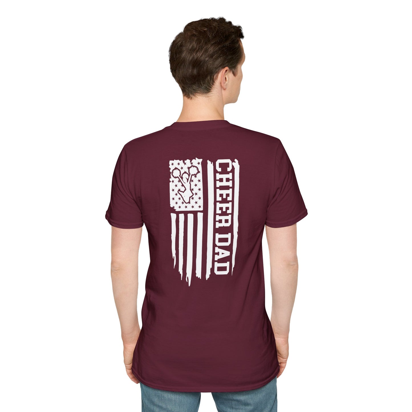 Fohi Cheer Dad Flag 2 T-Shirt - Cool Dog Teez LLC