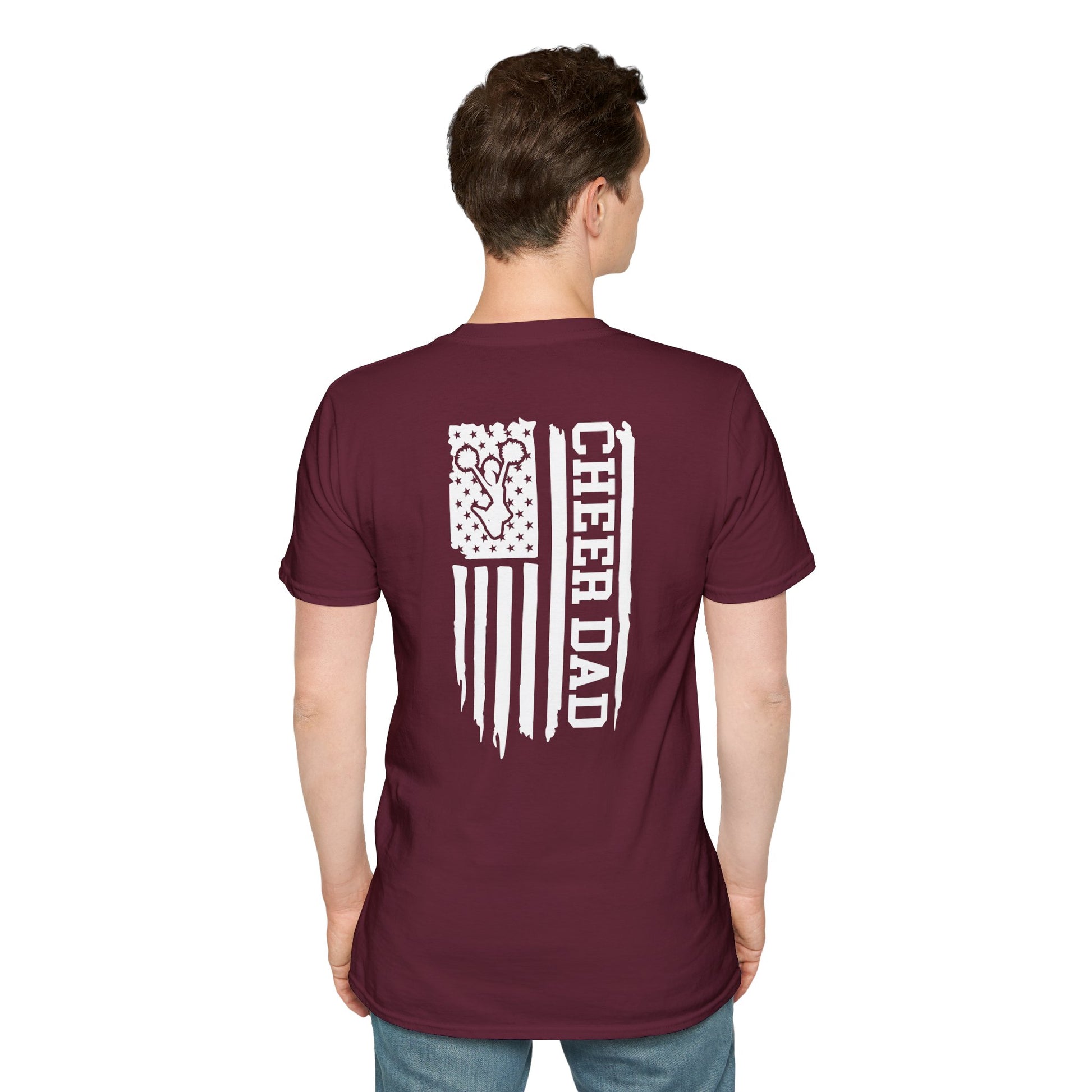 Fohi Cheer Dad Flag 2 T-Shirt - Cool Dog Teez LLC