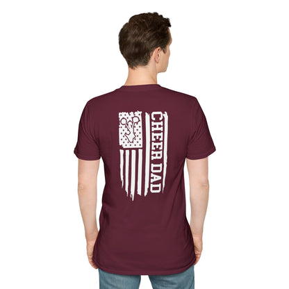 Fohi Cheer Dad Flag 2 T-Shirt - Cool Dog Teez LLC