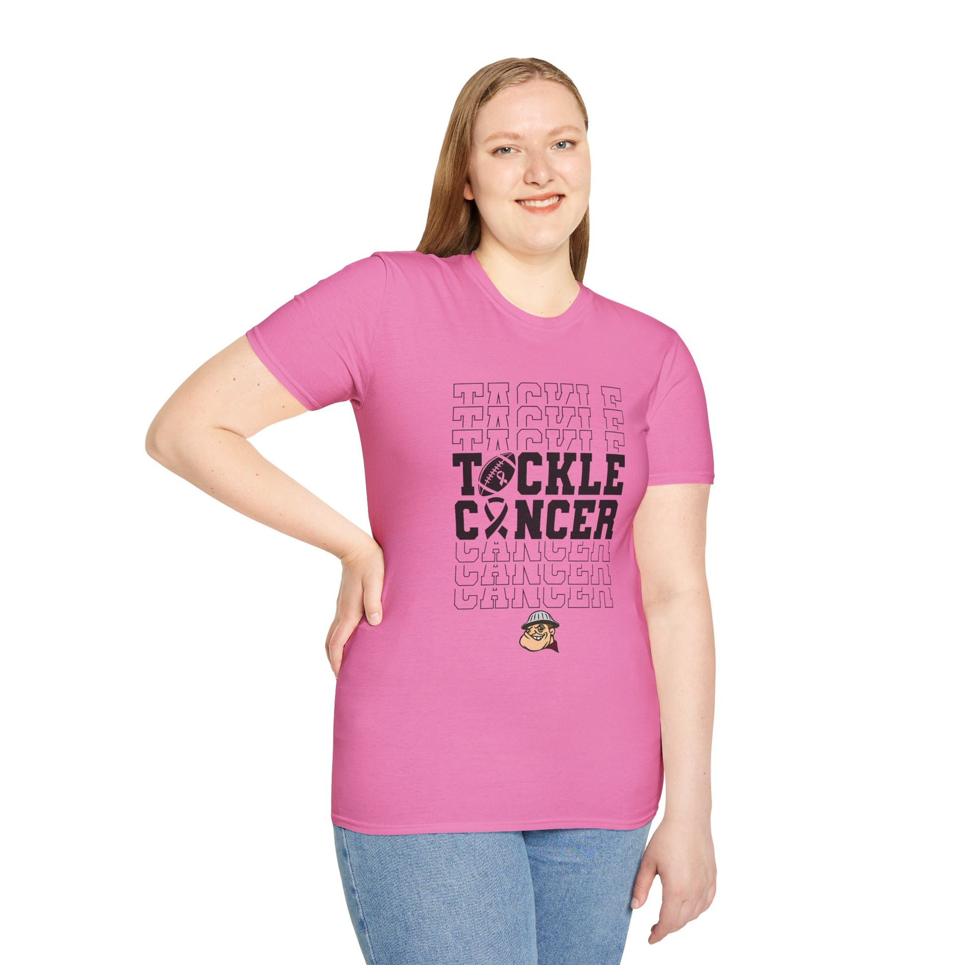 Fohi Tackle Cancer T-Shirt - Black Font - Cool Dog Teez LLC