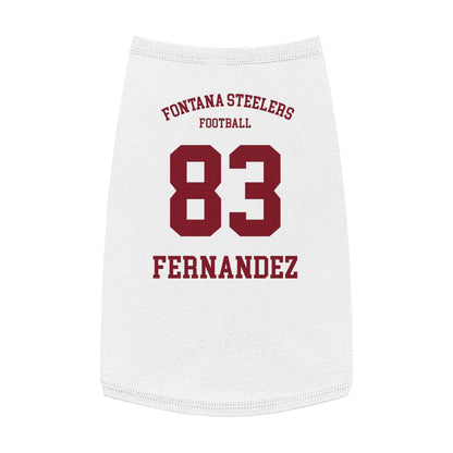 FOHI Steelers Personalized Dog Sports Tank – Custom Sport, First Name & Last Name - Cool Dog Teez LLC