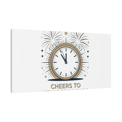 Cheers to New Beginnings Canvas | 2026 goals, new year motivation - Cool Dog Teez LLC