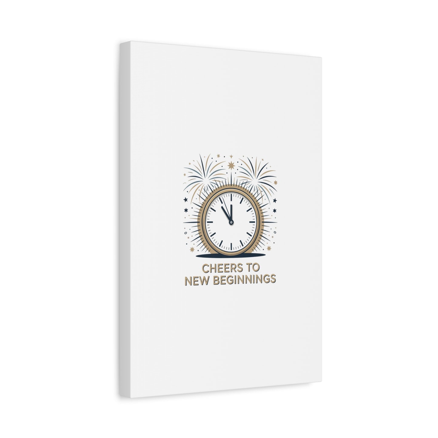 Cheers to New Beginnings Canvas | 2026 goals, new year motivation - Cool Dog Teez LLC