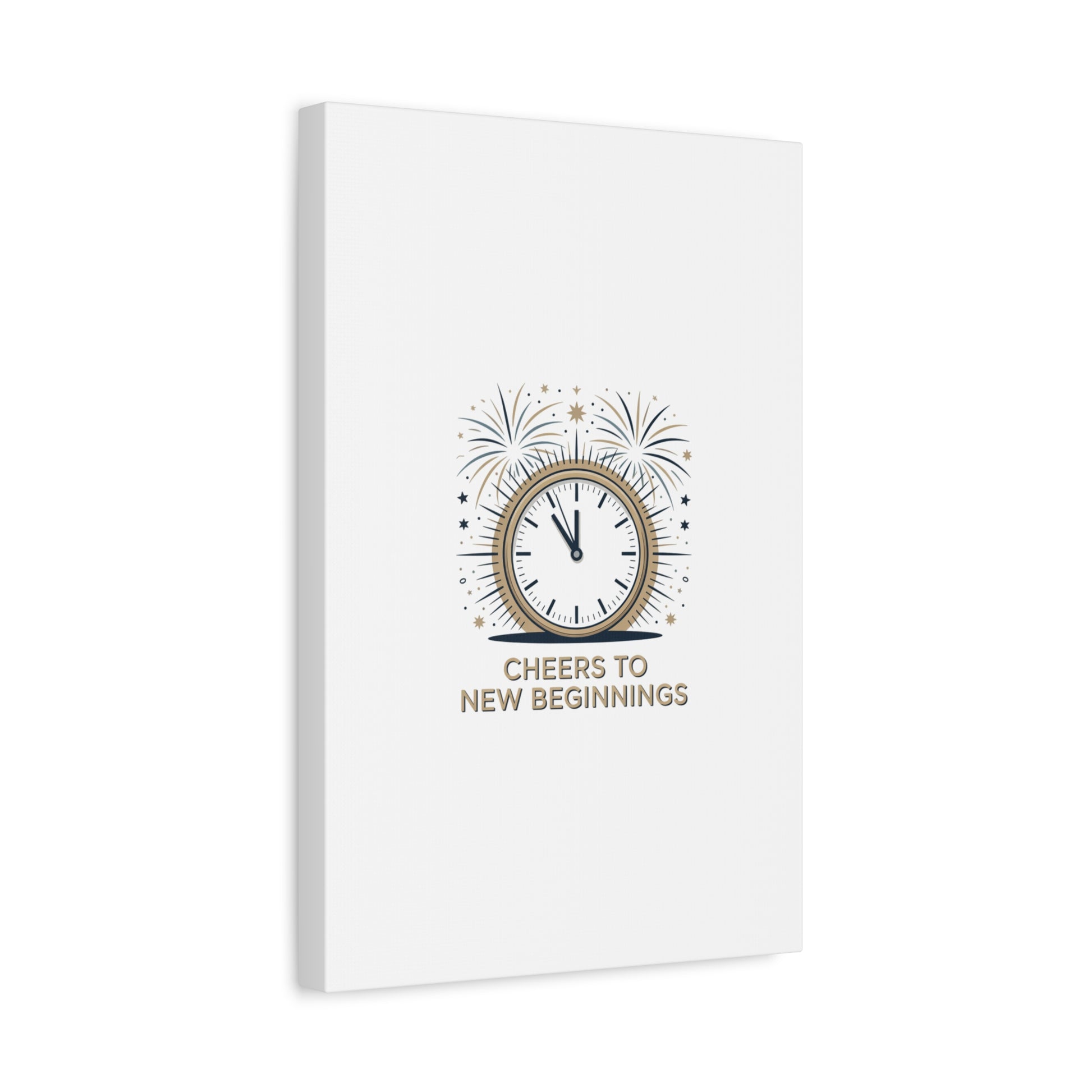 Cheers to New Beginnings Canvas | 2026 goals, new year motivation - Cool Dog Teez LLC