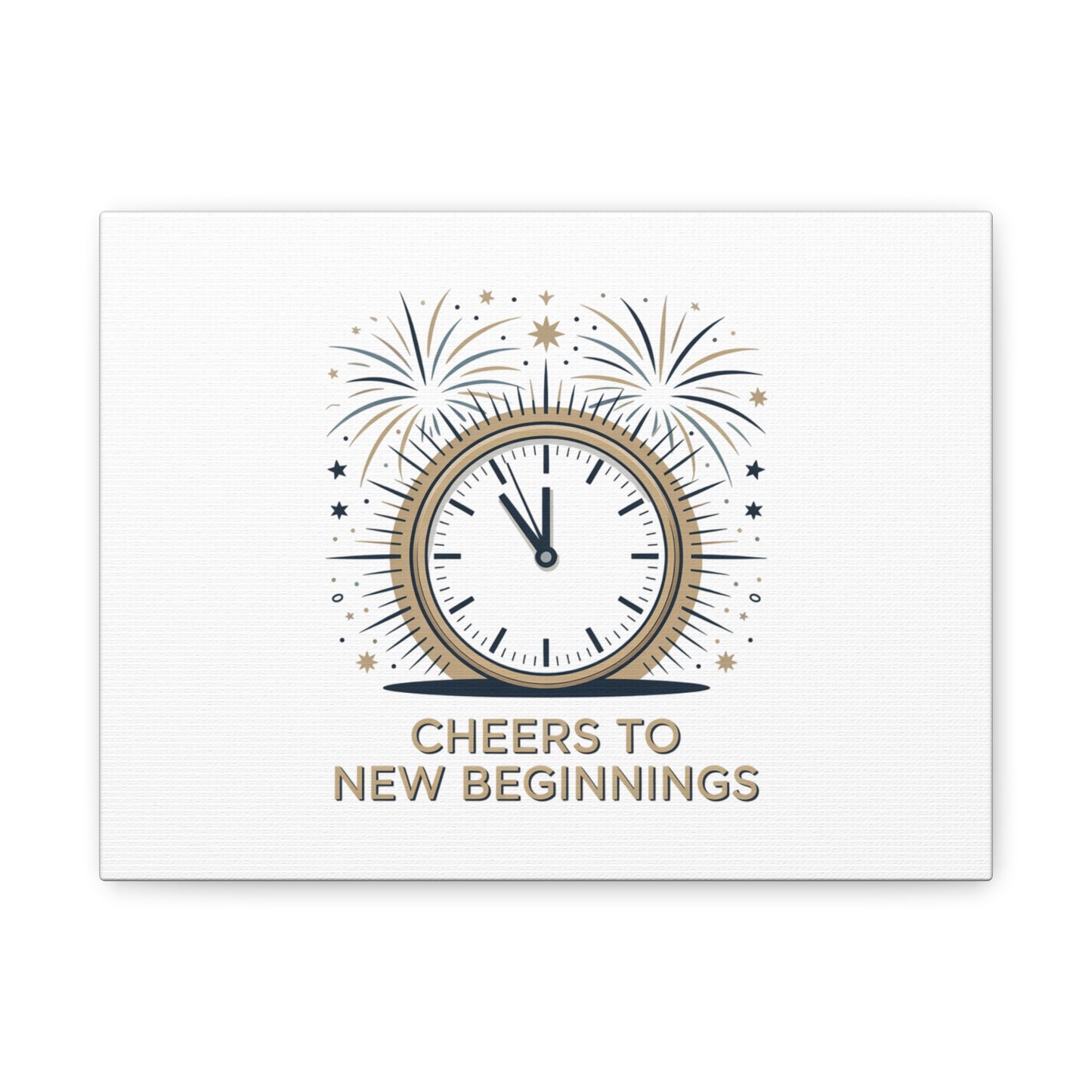 Cheers to New Beginnings Canvas | 2026 goals, new year motivation - Cool Dog Teez LLC