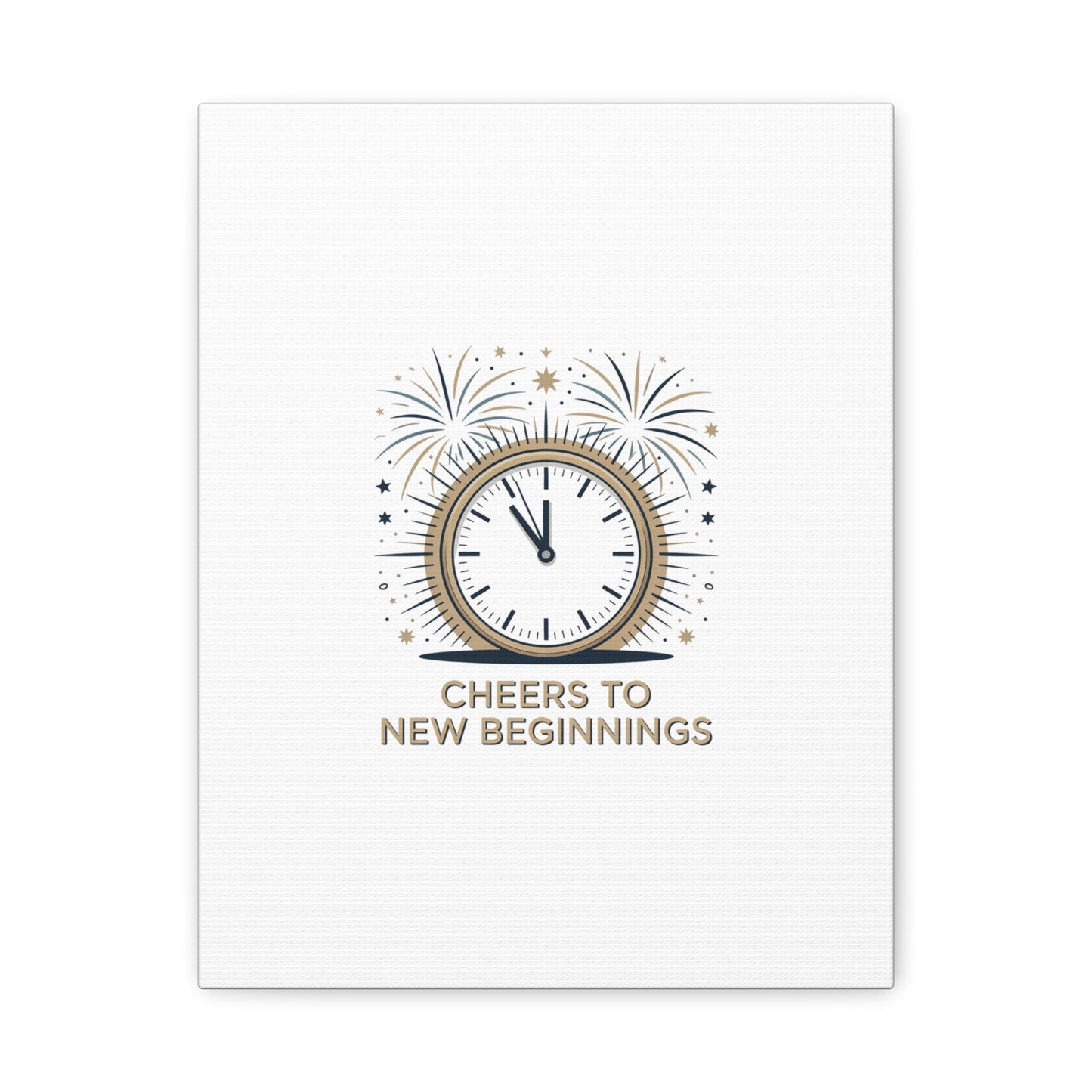 Cheers to New Beginnings Canvas | 2026 goals, new year motivation - Cool Dog Teez LLC