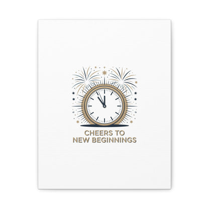Cheers to New Beginnings Canvas | 2026 goals, new year motivation - Cool Dog Teez LLC