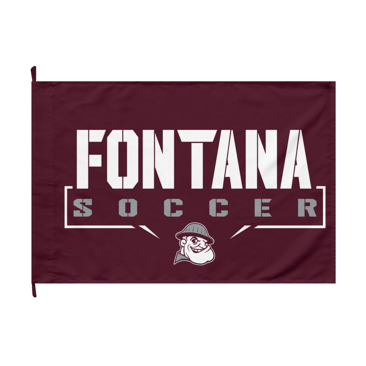 Fontana Steelers Soccer Double-Sided Flag - Cool Dog Teez LLC