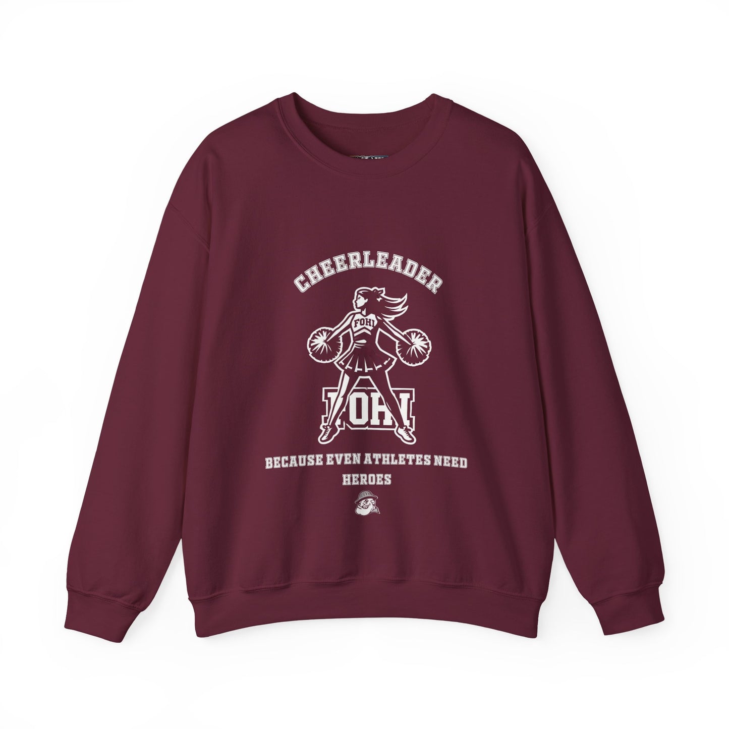 Fohi Cheer Heroes Crewneck Sweatshirt - Cool Dog Teez LLC