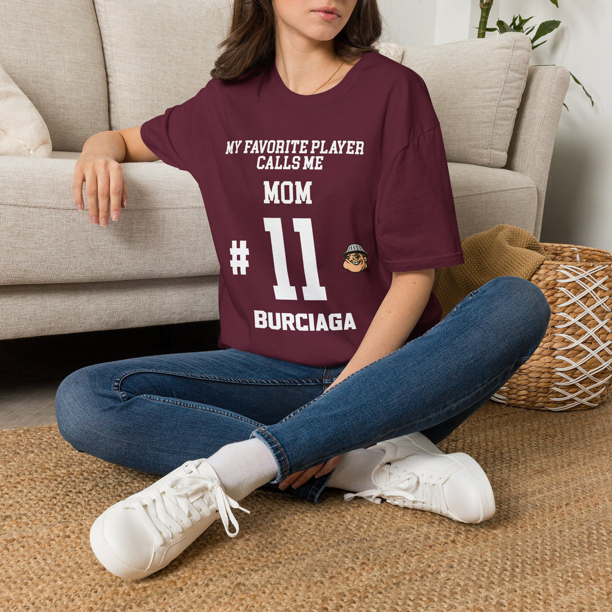 Personalized Football Family T-Shirt – Custom Mom Dad Grandma Player Number & Last Name Tee