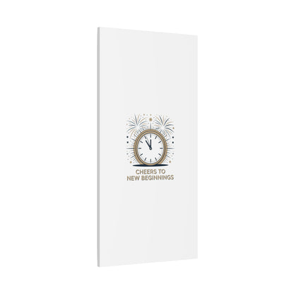 Cheers to New Beginnings Canvas | 2026 goals, new year motivation - Cool Dog Teez LLC