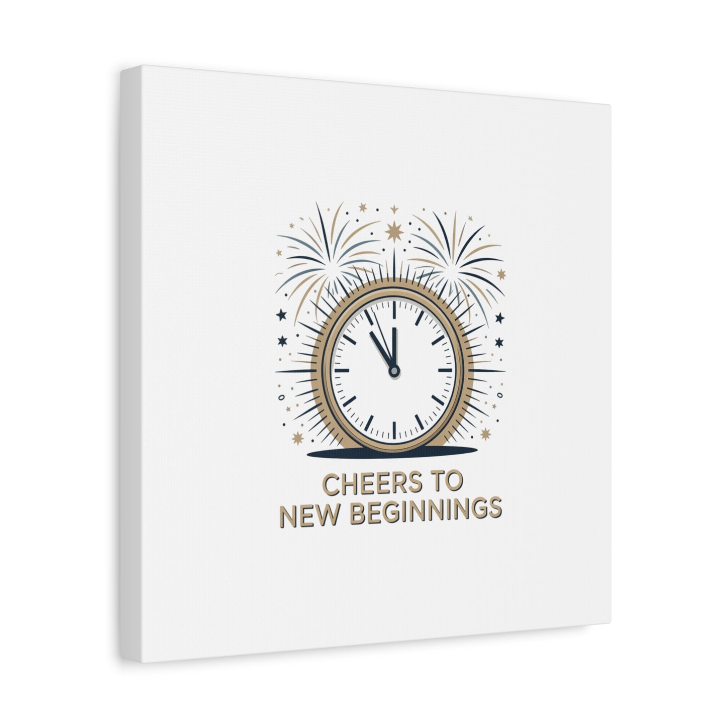 Cheers to New Beginnings Canvas | 2026 goals, new year motivation - Cool Dog Teez LLC