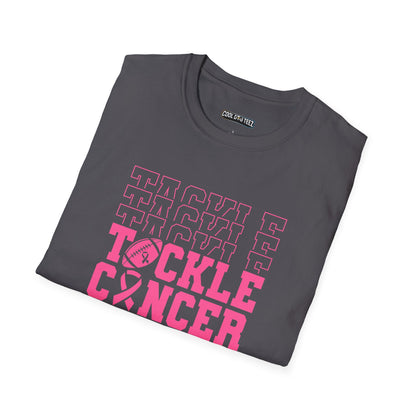 Fohi Tackle Cancer T-Shirt - Pink - Cool Dog Teez LLC