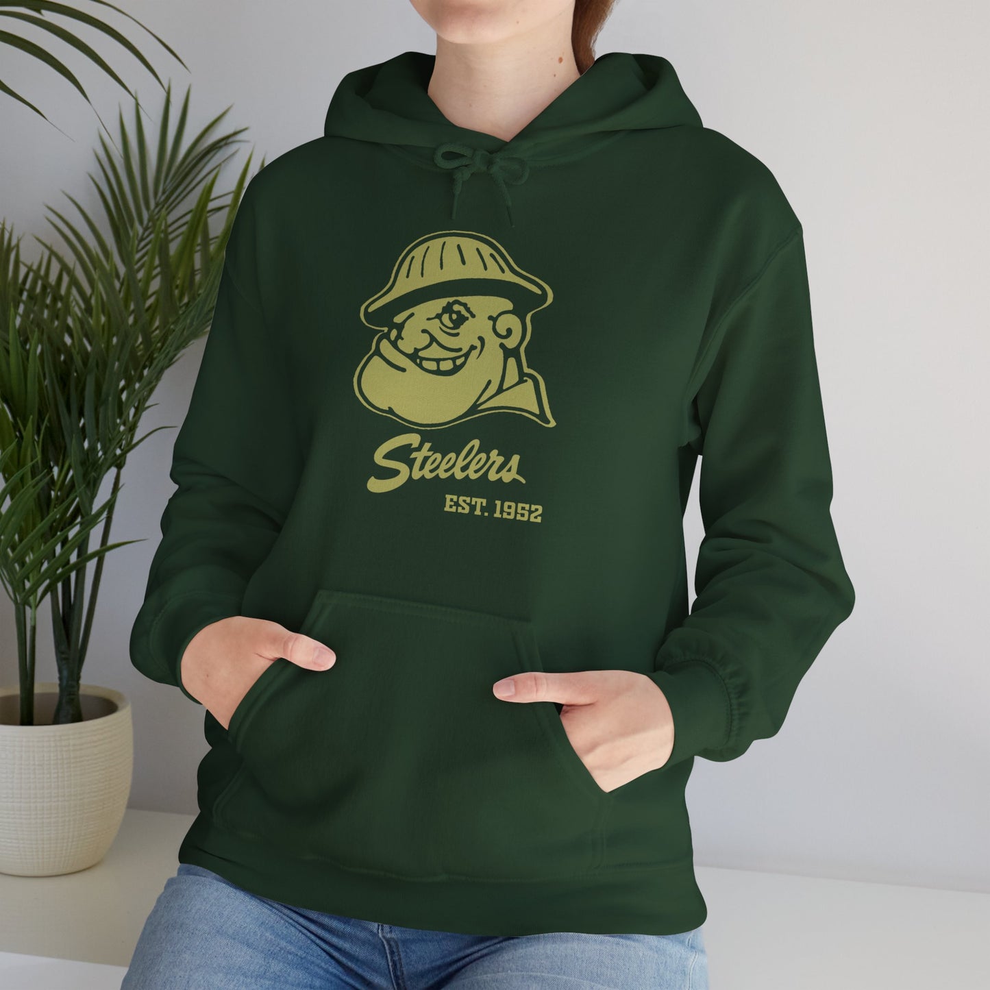 Steelers Military Support Hoodie — Military Green & Forest Green